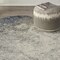 Homeroots 5 ft. Round Charcoal & Ivory Abstract Area Rug 385295 - alternate 9